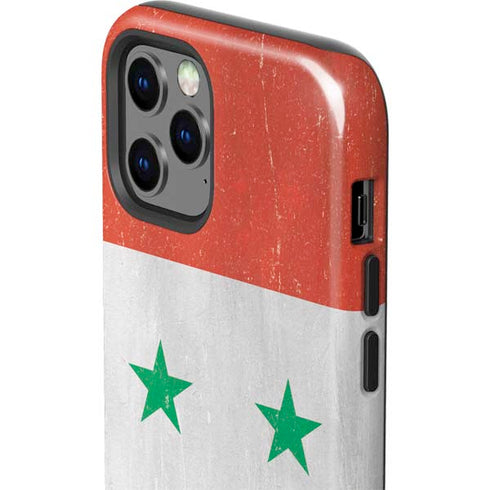 Syria Flag Distressed iPhone 12 Pro Max Impact Case